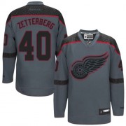 Men's Reebok Detroit Red Wings 40 Henrik Zetterberg Charcoal Cross Check Fashion Jersey - Authentic Men's Reebok Detroit Red Wings 40 Henrik Zetterberg Charcoal Cross Check Fashion Jersey - Authentic