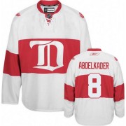 Men's Reebok Detroit Red Wings 8 Justin Abdelkader White Third Winter Classic Jersey - Premier Men's Reebok Detroit Red Wings 8 Justin Abdelkader White Third Winter Classic Jersey - Premier