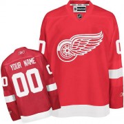 Reebok Detroit Red Wings Youth Customized Authentic Red Home Jersey