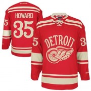 Men's Reebok Detroit Red Wings 35 Jimmy Howard Red 2014 Winter Classic Jersey - Authentic