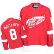Men's Reebok Detroit Red Wings 8 Justin Abdelkader Red Home Jersey - Authentic