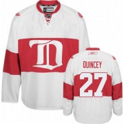 Men's Reebok Detroit Red Wings 27 Kyle Quincey White Third Winter Classic Jersey - Authentic