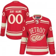 Reebok Detroit Red Wings Women's Customized Authentic Red 2014 Winter Classic Jersey