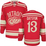 Men's Reebok Detroit Red Wings 13 Pavel Datsyuk Red 2014 Winter Classic Jersey - Authentic