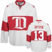 Youth Reebok Detroit Red Wings 13 Pavel Datsyuk White Third Winter Classic Jersey - Authentic