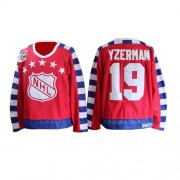 Men's CCM Detroit Red Wings 19 Steve Yzerman Red All Star Throwback 75TH Jersey - Authentic