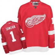 Men's Reebok Detroit Red Wings 1 Terry Sawchuk Red Home Jersey - Authentic