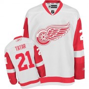 Men's Reebok Detroit Red Wings 21 Tomas Tatar White Away Jersey - Authentic