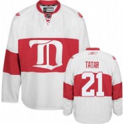 Men's Reebok Detroit Red Wings 21 Tomas Tatar White Third Winter Classic Jersey - Premier