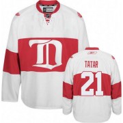 Men's Reebok Detroit Red Wings 21 Tomas Tatar White Third Winter Classic Jersey - Premier Men's Reebok Detroit Red Wings 21 Tomas Tatar White Third Winter Classic Jersey - Premier