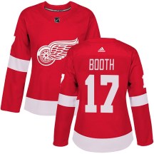 Women's Adidas Detroit Red Wings David Booth Red Home Jersey - Authentic