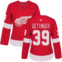 Women's Adidas Detroit Red Wings Tim Gettinger Red Home Jersey - Authentic