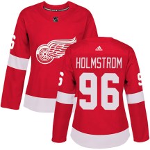 Women's Adidas Detroit Red Wings Tomas Holmstrom Red Home Jersey - Authentic