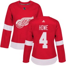 Women's Adidas Detroit Red Wings Mark Howe Red Home Jersey - Authentic