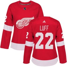 Women's Adidas Detroit Red Wings Matt Luff Red Home Jersey - Authentic