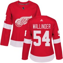 Women's Adidas Detroit Red Wings William Wallinder Red Home Jersey - Authentic Women's Adidas Detroit Red Wings William Wallinder Red Home Jersey - Authentic