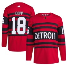 Youth Adidas Detroit Red Wings Andrew Copp Red Reverse Retro 2.0 Jersey - Authentic