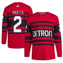 Youth Adidas Detroit Red Wings Olli Maatta Red Reverse Retro 2.0 Jersey - Authentic