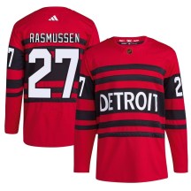 Youth Adidas Detroit Red Wings Michael Rasmussen Red Reverse Retro 2.0 Jersey - Authentic