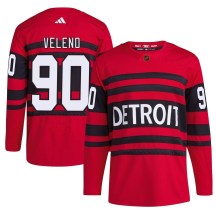 Youth Adidas Detroit Red Wings Joe Veleno Red Reverse Retro 2.0 Jersey - Authentic