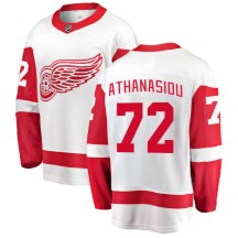 Men's Fanatics Branded Detroit Red Wings Andreas Athanasiou White Away Jersey - Breakaway