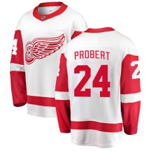 Men's Fanatics Branded Detroit Red Wings Bob Probert White Away Jersey - Breakaway