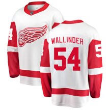 Men's Fanatics Branded Detroit Red Wings William Wallinder White Away Jersey - Breakaway Men's Fanatics Branded Detroit Red Wings William Wallinder White Away Jersey - Breakaway