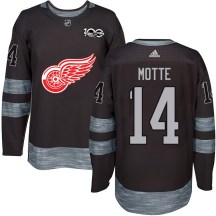 Men's Detroit Red Wings Tyler Motte Black 1917-2017 100th Anniversary Jersey - Authentic Men's Detroit Red Wings Tyler Motte Black 1917-2017 100th Anniversary Jersey - Authentic