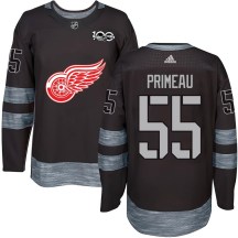 Men's Detroit Red Wings Keith Primeau Black 1917-2017 100th Anniversary Jersey - Authentic