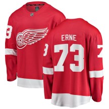 Men's Fanatics Branded Detroit Red Wings Adam Erne Red Home Jersey - Breakaway