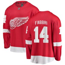 Men's Fanatics Branded Detroit Red Wings Robby Fabbri Red Home Jersey - Breakaway