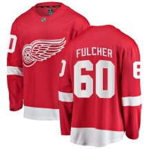 Men's Fanatics Branded Detroit Red Wings Kaden Fulcher Red Home Jersey - Breakaway
