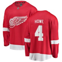 Men's Fanatics Branded Detroit Red Wings Mark Howe Red Home Jersey - Breakaway