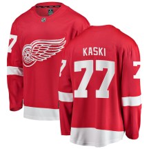 Men's Fanatics Branded Detroit Red Wings Oliwer Kaski Red Home Jersey - Breakaway