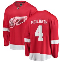 Men's Fanatics Branded Detroit Red Wings Dylan McIlrath Red Home Jersey - Breakaway