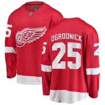 Men's Fanatics Branded Detroit Red Wings John Ogrodnick Red Home Jersey - Breakaway