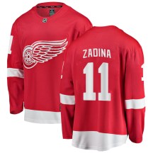 Men's Fanatics Branded Detroit Red Wings Filip Zadina Red Home Jersey - Breakaway