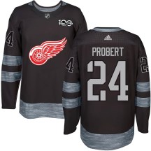 Youth Detroit Red Wings Bob Probert Black 1917-2017 100th Anniversary Jersey - Authentic