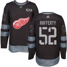 Youth Detroit Red Wings Brogan Rafferty Black 1917-2017 100th Anniversary Jersey - Authentic