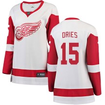 Women's Fanatics Branded Detroit Red Wings Sheldon Dries White Away Jersey - Breakaway Women's Fanatics Branded Detroit Red Wings Sheldon Dries White Away Jersey - Breakaway