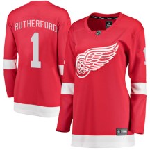 Women's Fanatics Branded Detroit Red Wings Jim Rutherford Red Home Jersey - Breakaway