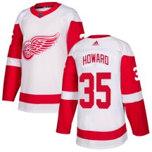 Youth Adidas Detroit Red Wings Jimmy Howard White Jersey - Authentic