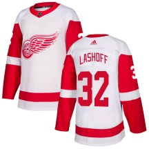 Youth Adidas Detroit Red Wings Brian Lashoff White Jersey - Authentic