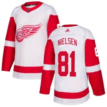 Youth Adidas Detroit Red Wings Frans Nielsen White Jersey - Authentic