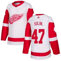Youth Adidas Detroit Red Wings Libor Sulak White Jersey - Authentic
