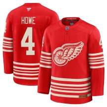 Men's Fanatics Detroit Red Wings Mark Howe Red Centennial Jersey - Premium Men's Fanatics Detroit Red Wings Mark Howe Red Centennial Jersey - Premium