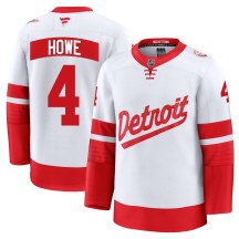 Men's Fanatics Detroit Red Wings Mark Howe White 2025 Stadium Series Jersey - Premium Men's Fanatics Detroit Red Wings Mark Howe White 2025 Stadium Series Jersey - Premium
