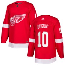 Youth Adidas Detroit Red Wings Ron Duguay Red Home Jersey - Authentic