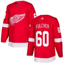 Youth Adidas Detroit Red Wings Kaden Fulcher Red Home Jersey - Authentic
