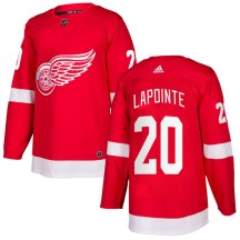 Youth Adidas Detroit Red Wings Martin Lapointe Red Home Jersey - Authentic